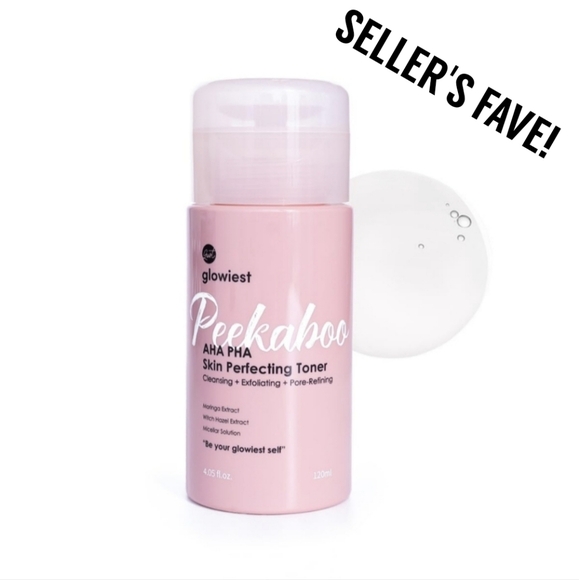 SALE! 🆕 GLOWIEST - Peekaboo AHA PHA Skin Perfecting Toner 120ml - Picture 1 of 3
